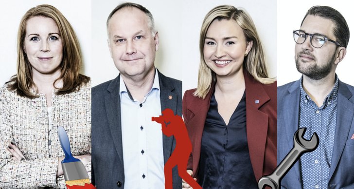 Jonas Sjöstedt, Stefan Löfven, Jan Björklund, Politik, Partiledare, Isabella Lövin, Ulf Kristersson